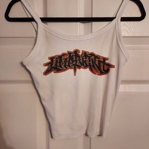 Limp bizkit crop top hand cropped ribbed tank numetal deftones tool slipknot …